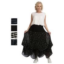 AKH Fashion Chiffon Röcke Länge variabel eleganter Lagenlook