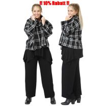 AKH Fashion Fleece Pullover Überwürfe Lagenlook Mode