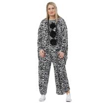 große Größen Damen-Hosen Zebradesign AKH Fashion