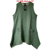 Lagenlook Tunika-Kleider grün Lagenlook Mode Damen