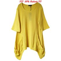 Lagenlook Pullover gelb Ballonform große Größen AKH Fashion Mode