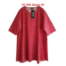 Lagenlook Tunika-Shirts rot Baumwolle große Größen AKH Fashion