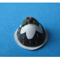 Weihnachtspudding  Puppenhaus Dekoration Miniatur 1:12