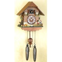 Orig.Schwarzwald-Kuckucksuhr-Schwarzwaldhaus/Pärchen -Cuckoo Clock-handmade Germany Black Forest (