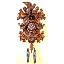 Orig.Schwarzwald-Kuckucksuhr-Kuckucksuhr- Vögel Jagd -Cuckoo Clock-handmade Germany Black Forest