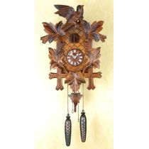 Orig. Schwarzwald- Kuckucksuhr- Vögel Blätter - Cuckoo Clock- handmade Germany Black Forest