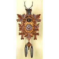 Orig. Schwarzwald- Kuckucksuhr mit Hirschkopf - Cuckoo Clock- handmade Germany Black Forest