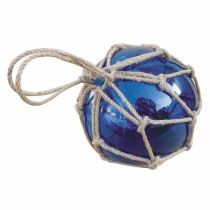 Fischerkugel im Netz 10 cm- blau