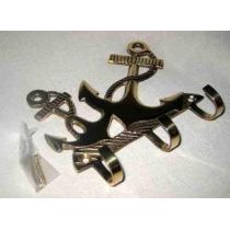 **maritimer Wandhaken- Schlüsselhaken- aus massiv Messing incl. Schrauben 12,5 cm