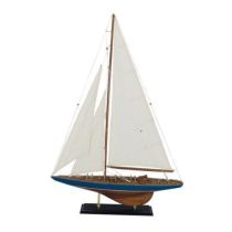 Große Yacht, Segelschiff, Schiffsmodell, Segler, Segelyacht Holz 89 cm