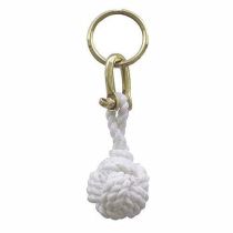 Schlüsselanhänger-Zierknoten,Wurfknoten/Schäkel/Schlüsselring-Baumwolle-weiß