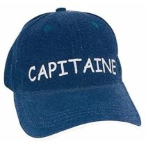 Capitaine BASECUP Cap Schirmmütze Baumwolle Bestickt- Marineblau