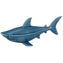 Hai- glasiert- Maritime Deko- Figur 19 cm