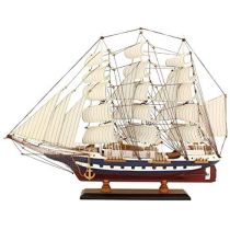 Modell- Segelschiff, Schiffsmodell Segler Holz 64 cm