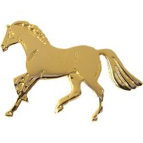 Pferde-Pin gold Galopp