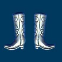 Ohrstecker Cowboystiefel, Sterling Silber