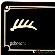 Stalltafel Boxenschild Stallschild mit Brandzeichen Trakehner