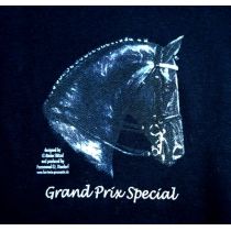 T-Shirt Kinder Pferd Dressur Grand Prix, Gr. 128/134, Atelier Bötzel