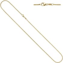 Erbskette 333 Gelbgold 1,5 mm 42 cm Gold Kette Halskette Karabiner