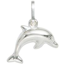 Kinder Anhänger Delfin 925 Sterling Silber Delfinanhänger