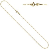 Figarokette 333 Gelbgold 2,3 mm 45 cm Gold Kette Halskette