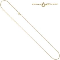 Ankerkette 333 Gelbgold 1,2 mm 38 cm Gold Kette Halskette Federring
