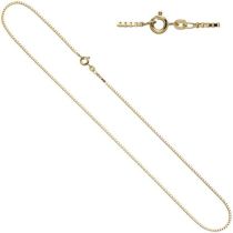 Venezianerkette 585 Gelbgold 1 mm 45 cm Gold Halskette Federring