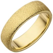 Damen Ring 925 Sterling Silber gold mit Struktur