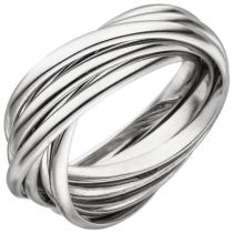 Damen Ring verschlungen 925 Sterling Silber
