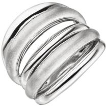 Damen Ring mehrreihig 925 Sterling Silber