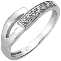 Damen Ring 925 Sterling Silber Zirkonia