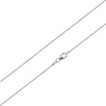 925 Silber Halskette, Schlangenkette, Silberkette, Anhängerkette 42cm, 45cm