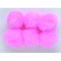 Pompoms 15 mm 60 Stück, pink