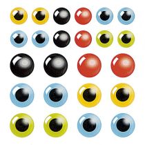 Epoxy-Sticker Augen farbig