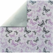 Scrapbookingpapier Butterflys, ros?, 30,5x30,5cm, 190g/m2