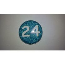 24 Buttons 25mm für Adventskalender 1-24