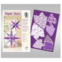 Paper Stars in lila Impression