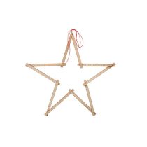 Zweimeter Stern, ein Zollstock zu Weihnachten