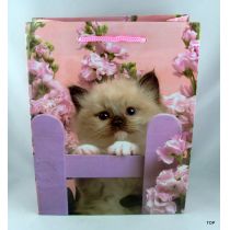 Geschenktüte mit Tiermotiv Katzenbabys Maße:  23 x 18 x 8 cm