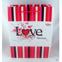 Geschenktüte mit romantischem Design Maße:  23 x 18 x 8 cm