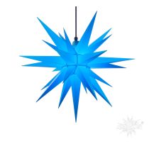 A7 blau Kunststoff Herrnhuter Stern für Außen und Innen