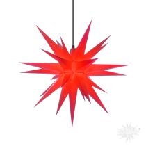A7 rot Kunststoff Herrnhuter Stern für Außen und Innen