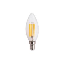 LED Filament Kerzenlampe McShine "Filed", E14, 6W, 820 lm, warmweiß, klar