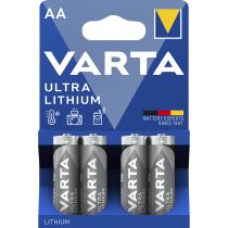 Mignon-Batterie VARTA "Professional", Lithium, Typ AA/ FR06, 4er-Blister
