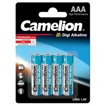 Micro-Batterie CAMELION "Digi Alkaline" 1,5 V, Typ AAA/LR03, 4er Blister