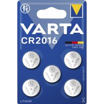 Lithium-Knopfzelle VARTA "Electronics" CR2016, 3V, 5er-Pack