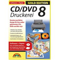 CD/DVD Druckerei 8 mit Papier (inkl. 30 CD/DVD Etiketten)