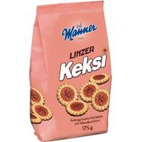 Manner Linzer Keksi  Mürbkekse mit Ribisel - Konfitüre 175g