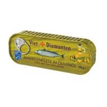 4-Diamanten Makrelen in Olivenöl MSC 176 g