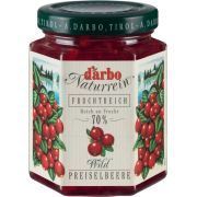 Darbo Naturrein Fruchtaufstrich Wildpreiselbeer 70 % Frucht 200g